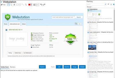 Webutation - Flamory bookmarks and screenshots