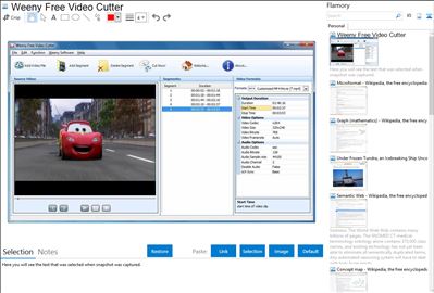Weeny Free Video Cutter - Flamory bookmarks and screenshots