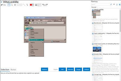 WhoLockMe - Flamory bookmarks and screenshots