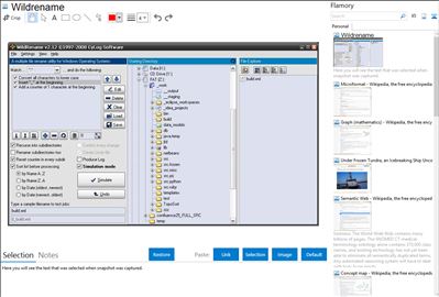 Wildrename - Flamory bookmarks and screenshots