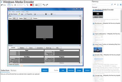 Windows Media Encoder - Flamory bookmarks and screenshots