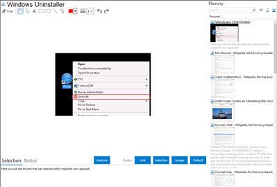 Windows Uninstaller - Flamory bookmarks and screenshots