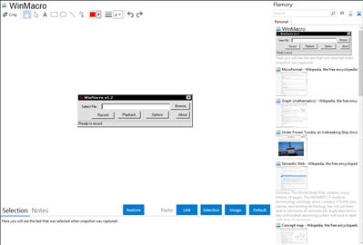 WinMacro - Flamory bookmarks and screenshots