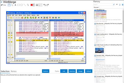 WinMerge - Flamory bookmarks and screenshots
