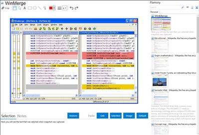 WinMerge - Flamory bookmarks and screenshots