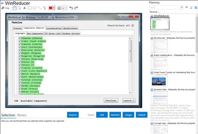 WinReducer - Flamory bookmarks and screenshots