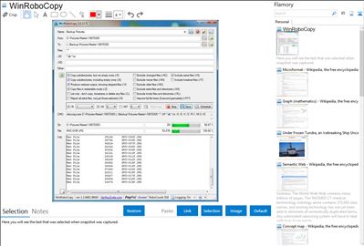 WinRoboCopy - Flamory bookmarks and screenshots