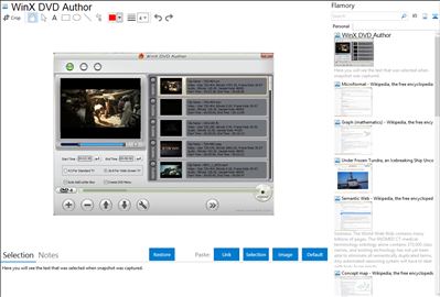 WinX DVD Author - Flamory bookmarks and screenshots