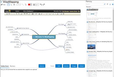 WiseMapping - Flamory bookmarks and screenshots