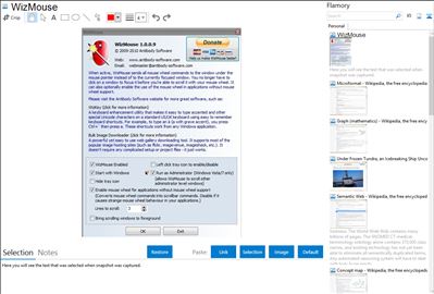 WizMouse - Flamory bookmarks and screenshots