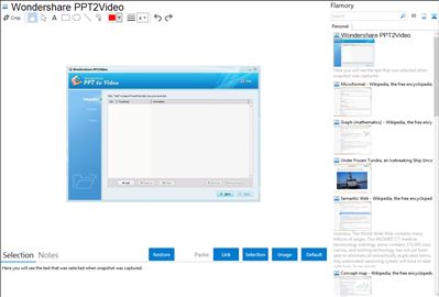 Wondershare PPT2Video - Flamory bookmarks and screenshots