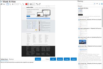 Work N Hire - Flamory bookmarks and screenshots