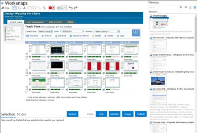 Worksnaps - Flamory bookmarks and screenshots