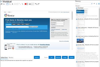 Worldcat - Flamory bookmarks and screenshots