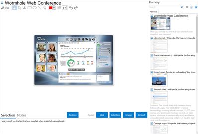 Wormhole Web Conference - Flamory bookmarks and screenshots