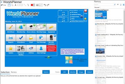 WorshiPlanner - Flamory bookmarks and screenshots
