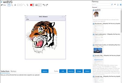 wxSVG - Flamory bookmarks and screenshots