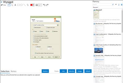 Wysigot - Flamory bookmarks and screenshots