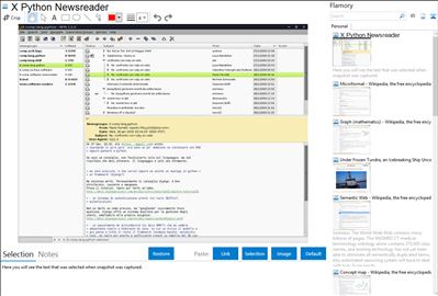 X Python Newsreader - Flamory bookmarks and screenshots