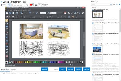 Xara Designer Pro - Flamory bookmarks and screenshots