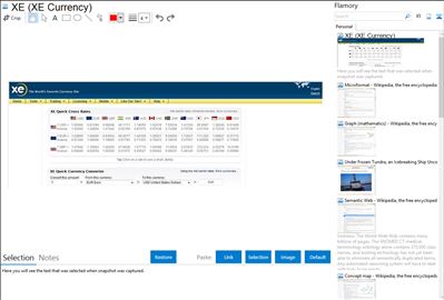 XE (XE Currency) - Flamory bookmarks and screenshots