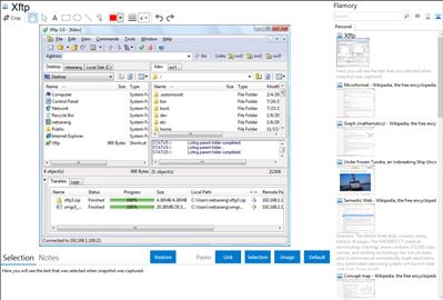 Xftp - Flamory bookmarks and screenshots