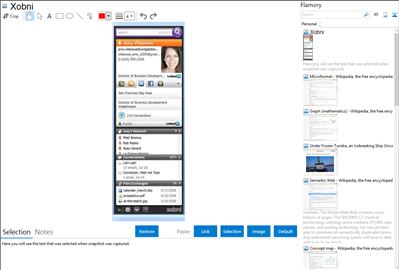 Xobni - Flamory bookmarks and screenshots
