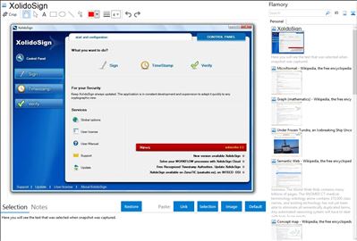 XolidoSign - Flamory bookmarks and screenshots