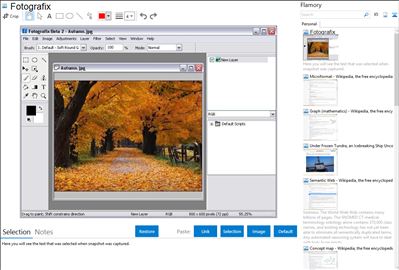 Fotografix - Flamory bookmarks and screenshots