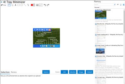 4t Tray Minimizer - Flamory bookmarks and screenshots