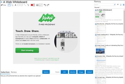 A Web Whiteboard - Flamory bookmarks and screenshots