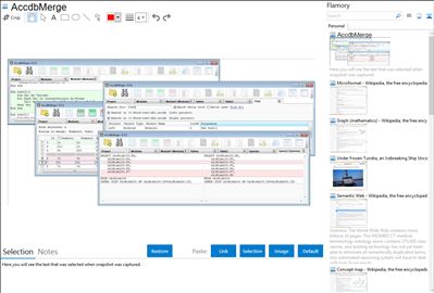 AccdbMerge - Flamory bookmarks and screenshots