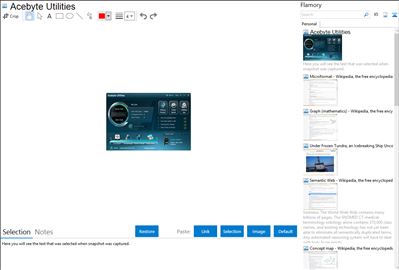 Acebyte Utilities - Flamory bookmarks and screenshots