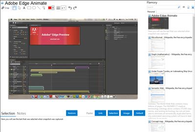Adobe Edge Animate - Flamory bookmarks and screenshots