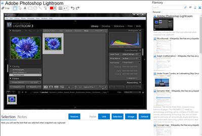 Adobe Photoshop Lightroom - Flamory bookmarks and screenshots
