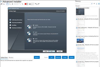 Advanced Installer - Flamory bookmarks and screenshots