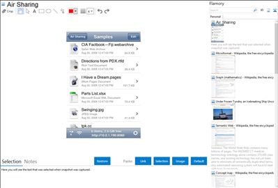Air Sharing - Flamory bookmarks and screenshots