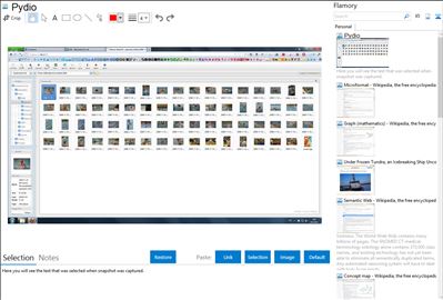 Pydio - Flamory bookmarks and screenshots