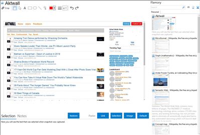 Aktwall - Flamory bookmarks and screenshots