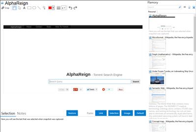 AlphaReign - Flamory bookmarks and screenshots