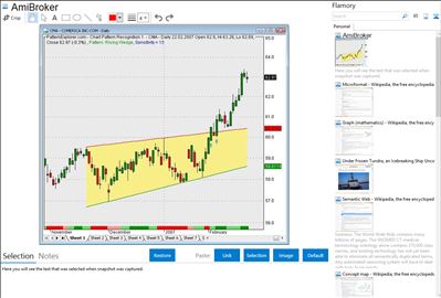 AmiBroker - Flamory bookmarks and screenshots