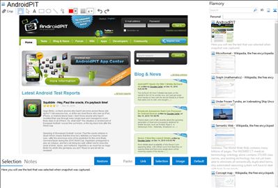 AndroidPIT - Flamory bookmarks and screenshots