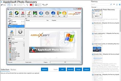 AppleXsoft Photo Recovery - Flamory bookmarks and screenshots