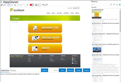 AppsGeyser - Flamory bookmarks and screenshots