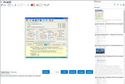 Avanti - Flamory bookmarks and screenshots