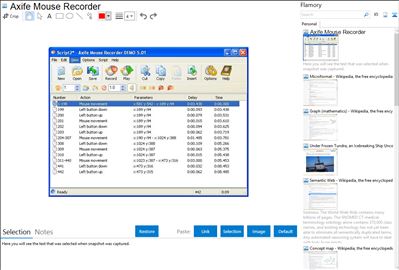 Axife Mouse Recorder - Flamory bookmarks and screenshots