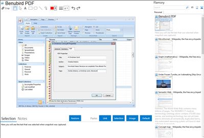 Benubird PDF - Flamory bookmarks and screenshots