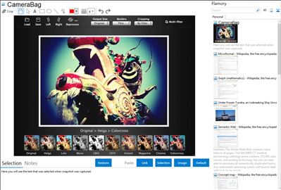 CameraBag - Flamory bookmarks and screenshots