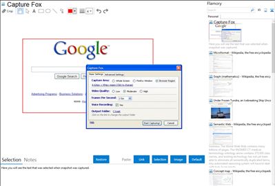 Capture Fox - Flamory bookmarks and screenshots