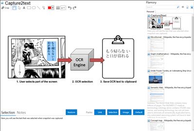 Capture2text - Flamory bookmarks and screenshots